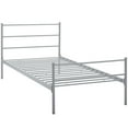 thumbnail image 2 of Modway Alina Powder Coated Sturdy Steel Twin Platform Bed Frame in Gray, 2 of 6