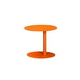 thumbnail image 2 of Benzara Metal Outdoor Side Table with Oval Top and Base-Color:Orange, 2 of 2