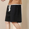 thumbnail image 3 of MYG Bermuda d'Été pour Hommes Shorts de Plage Droits Amples Mode Décontractée Mode Urbaine, 3 of 9