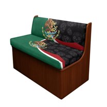 Uorisanigo RV Dinette Cushion Covers Replacement Mexican Flag Camper Cushion Cover Booth Seats 2 Sets Sofa Covers Easy Installation RV Dinette Seat Cover for Travel Trailer Couch