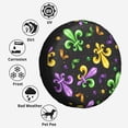 thumbnail image 6 of Kdxio Mardi Gras Carnival4 for Tire Cover Wheel Protectors Tyre Covers Weatherproof Wheel Covers Universal Fit for Trailer Rv SUV Truck Camper Travel Trailers 14 inch, 6 of 8