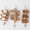 thumbnail image 4 of Parrot Chew Toy Natural - Hanging Grass Bird Cage Toy Parrot Swing Toy with Bell, 4 of 4