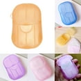 thumbnail image 3 of 20pcs/Box Disposable Soap Paper Flakes Washing Cleaning Hand Bath Travel Scented Slice Sheets, 3 of 8