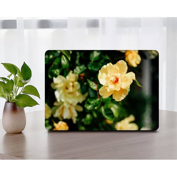 KSK KAISHEK Hard Case Shell Cover Only for MacBook Air 13"( Touch ID, 2022 2021 2020 2019 2018) Model A1932&A2179&A2337 m1, USB Type-C Rose series 0488