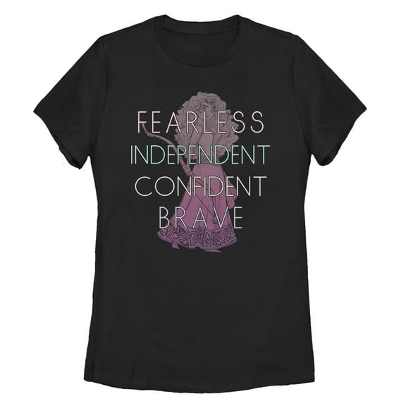 Women's Brave Fearless Merida  Graphic Tee Black 2X Large