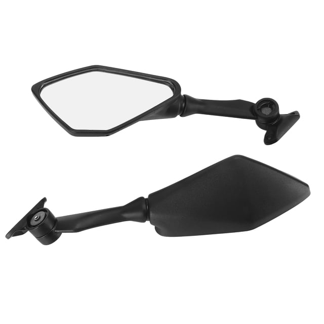 Par de espejos retrovisores plegables para motocicleta, color negro, de repuesto para Ninja 300, 250, ZX6R, 636, 300R, EX300 ABS, años 2011 a 2018