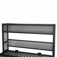 thumbnail image 6 of Twin Size Murphy Bed with Shelves, Modern Metal Wall Bed, Foldable Space-Saving Design, Built-In Storage Shelf, Convertible Guest Bed for Small Rooms, Home Office, Gray, 6 of 10