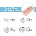 thumbnail image 3 of 120pcs 4 Styles Stainless Steel Beads Spacer Beads Rondelle Beads 3~6mm Textured Beads Loose Beads Metal Spacer Beads Finding for DIY Bracelet Necklace Jewelry Making, 3 of 6