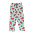 thumbnail image 4 of Naloa Watermelon Print Women’s Ultra-Soft Comfy Pajama Lounge Pants with Pockets & Drawstring, 4 of 8
