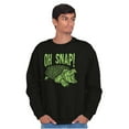 thumbnail image 4 of Funny Oh Snap Turtle Animal Pun Sweatshirt for Men or Women Brisco Brands S, 4 of 6