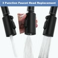 thumbnail image 4 of Wowow 3-Function Kitchen Faucet Spray Head Replacement in Brushed Nickel, 4 of 5