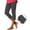 Dark Gray, variant on Vivianyo HD Women's Stretchy Summer Yoga Capri Leggings, Fit Solid Cropped Workout Pants with Side Ankle Zipper Slim for Women Outdoor Jogging, Women's Beige, Sizes S-3XL
