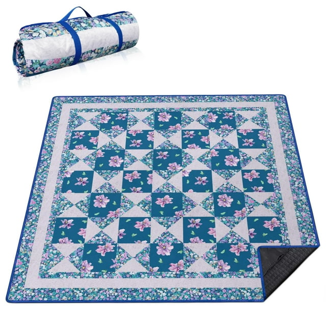 Manta de pícnic Supfitness, impermeable y plegable, 203 x 203 cm