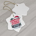 thumbnail image 4 of Computer Science Student Ornament, Christmas Ornament 2025, Personalized Gift for Computer Science Student Class Ceramic Snowflake Ornament Keepsake for Him or Her 211or13, 4 of 5