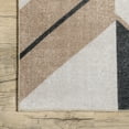 thumbnail image 5 of nuLOOM Rita Chevron Machine Washable Area Rug, 5' x 8', Beige, 5 of 9