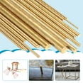 thumbnail image 5 of Uxcell 16 Pcs Round Brass Rods, 1mm Dia. 26cm / 10.24 Inch Length H59 Brass Bar Solid Metal Rods for DIY Crafting Jewelry Plating Repairing Science Class, Brassy, 5 of 6