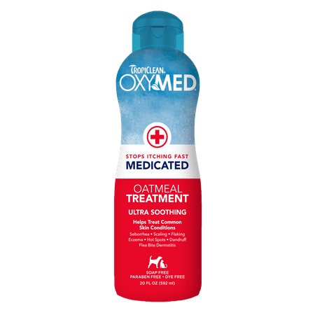 UPC: 0645095003330 | TropiClean OxyMed Medicated Anti Itch Conditioning Treatment for Dogs  20oz – Stops Itching Fast
