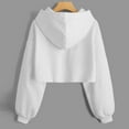 thumbnail image 3 of Vedolay Trendy Tops for Women's 2023 Sweatshirts Hoodies Crewneck Oversized Pullover Casual Comfy Fall Fashion Clothes,White S, 3 of 4