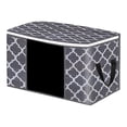 thumbnail image 1 of Wardrobe Storage Bag, Cotton Quilt, Clothing Sorting Box, Sealed Storage Bag, Folding Storage Box Gray, 1 of 2