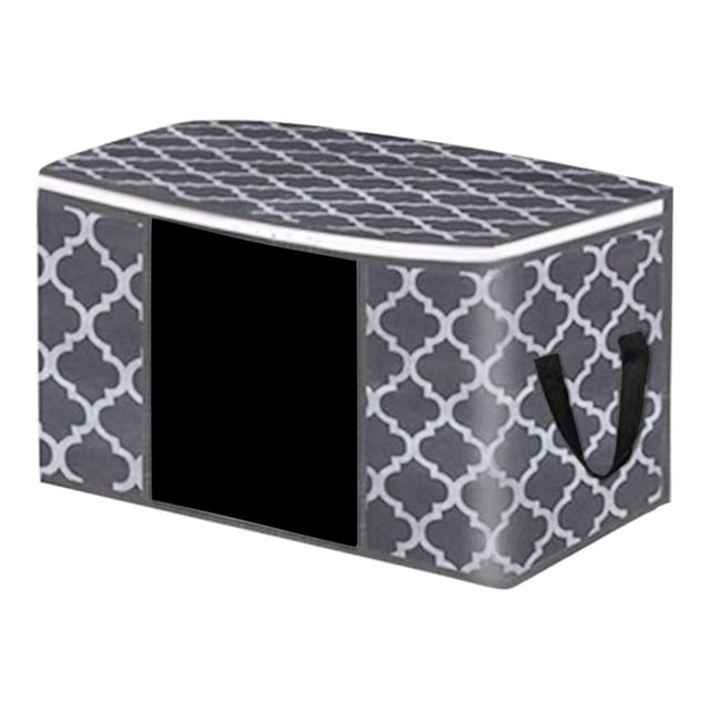 Wardrobe Storage Bag, Cotton Quilt, Clothing Sorting Box, Sealed Storage Bag, Folding Storage Box Gray
