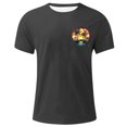 thumbnail image 4 of Cmfcve Graphic T-Shirt for Men Short Sleeve Round Neck Sports T-shirt Versatile Breathable Outdoor Shirt, 4 of 5