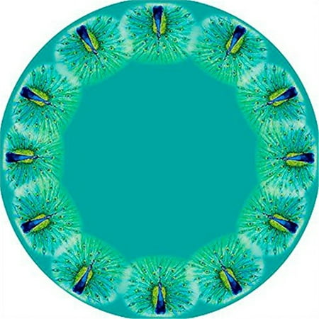 

Peacock Round Table Cloth 58