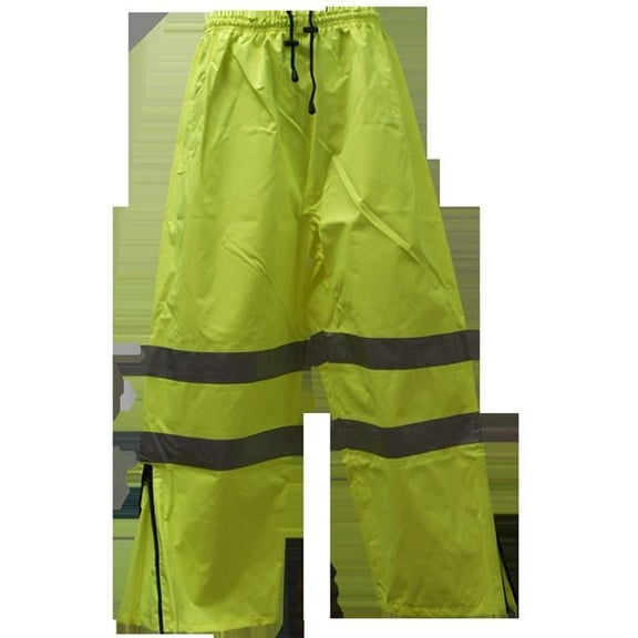Petra Roc LPP-CE-L Pants ANSI-ISEA 107-2004 Class E Waterproof Drawstring, Lime - Large