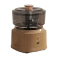 thumbnail image 1 of Mini procesador de alimentos eléctrico de 350 ml con picadora de ajo (marrón claro) Electrodomésticos, 1 of 7