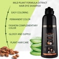thumbnail image 3 of Champú para teñir el cabello con esencia de aceite de argán marroquí 3 en 1, 400 ml, oscurece y cubre las canas, coloración natural enriquecida, cuidado del cabello para hombres y mujeres, 3 of 6