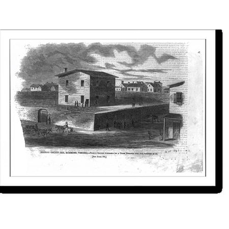 Historic Print, Henrico County Jail, Richmond, Virginia, 18" x 24"