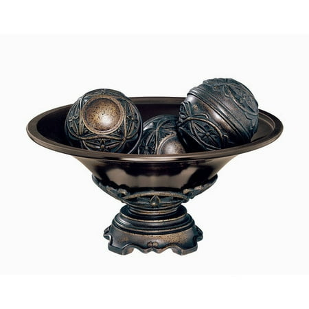 Lite Source Sebastian Bowl and Spheres Set in Dark Bronze