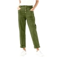 thumbnail image 5 of Juslio Womens Pants High Waist with Pockets Casual Comfortable Straight Pants, 5 of 9