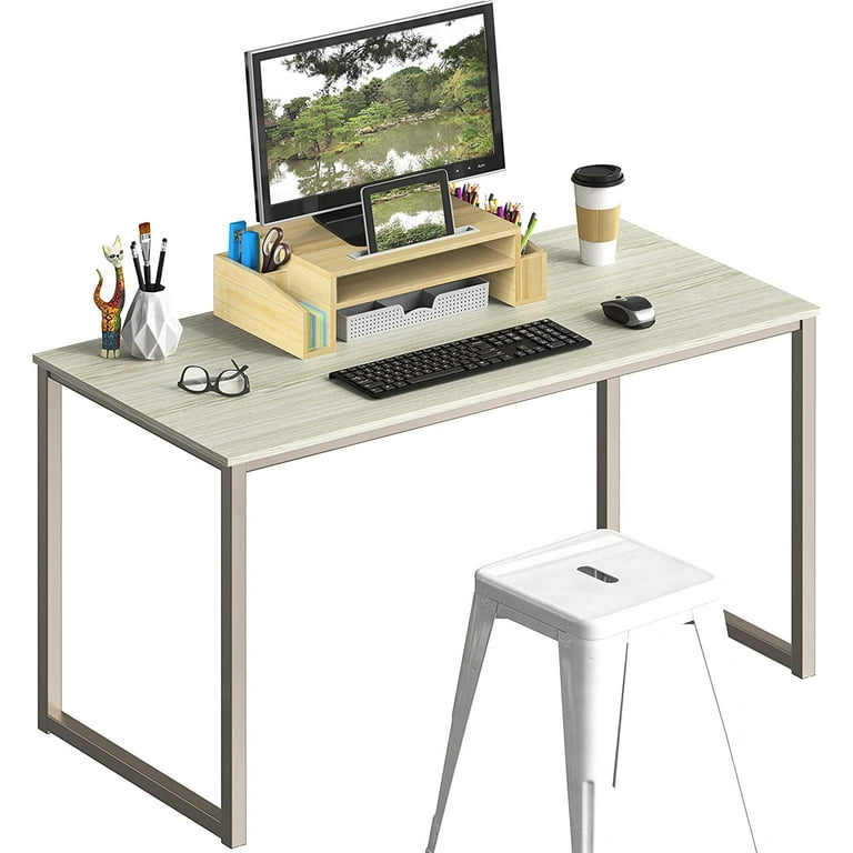 SHW Home Office 40 Inch Computer Desk Maple