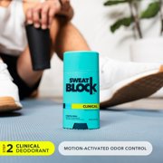 SweatBlock Clinical Strength Deodorant + Antiperspriant for 48hr Sweat & Odor Control