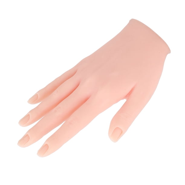 Mano De Práctica De Uñas, Entrenamiento De Uñas Seguro Mano De Silicona Multifuncional Alta Simulación Flexible Fácil De Limpiar Para Trabajadores Calificados Mayores