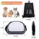 thumbnail image 5 of Transportín transparente para gatos, bolsa portátil para transportar gatos pequeños, transportadores plegables de lados suaves para mascotas para viajes de perros pequeños y gatitos (albaric, 5 of 5
