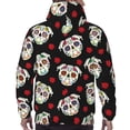 thumbnail image 7 of Kdxio PUG Print Mens Casual Hooded Collar Drawstring Hoodies Pullover Sweatshirts Casual Long Sleeve Shirts-Large, 7 of 7