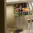 thumbnail image 4 of Hyknon Makeup Organizer for Vanity Plastic Crystal Skincare Organizer Box Green Bathroom Cosmetic Display Cases for Dresser Bedroom Countertop, 4 of 7