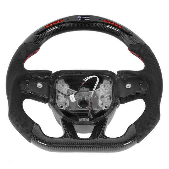 Steering Wheel Led Steering Wheel Carbon Fiber LED Lights Display Steering Wheel Fit For /Charger  HELLCAT 2015-2020