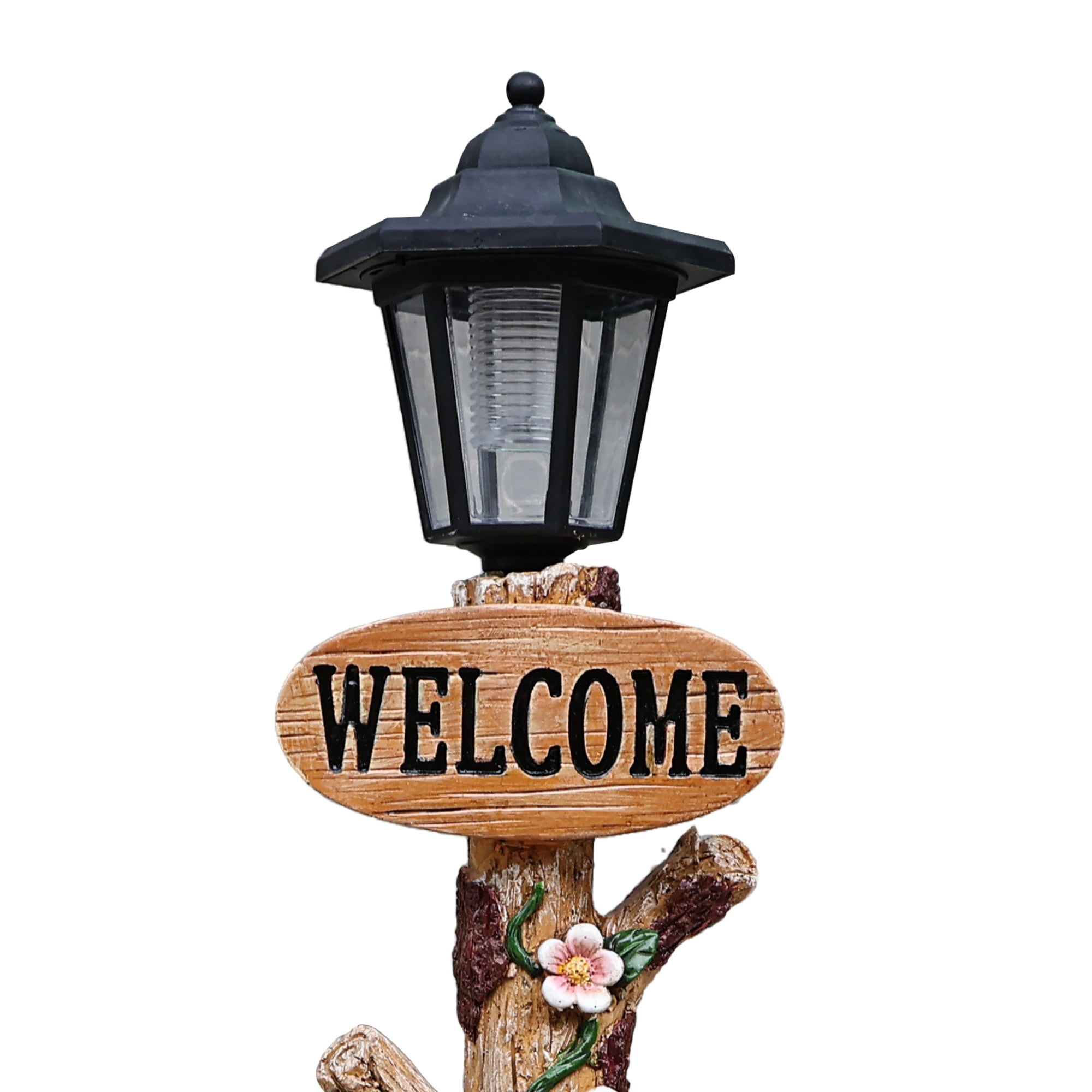Schnauzer Dog Solar Planter Statue with LED Light, Brown Resin Flower Pot Decor, Garden Yard Patio Outdoor