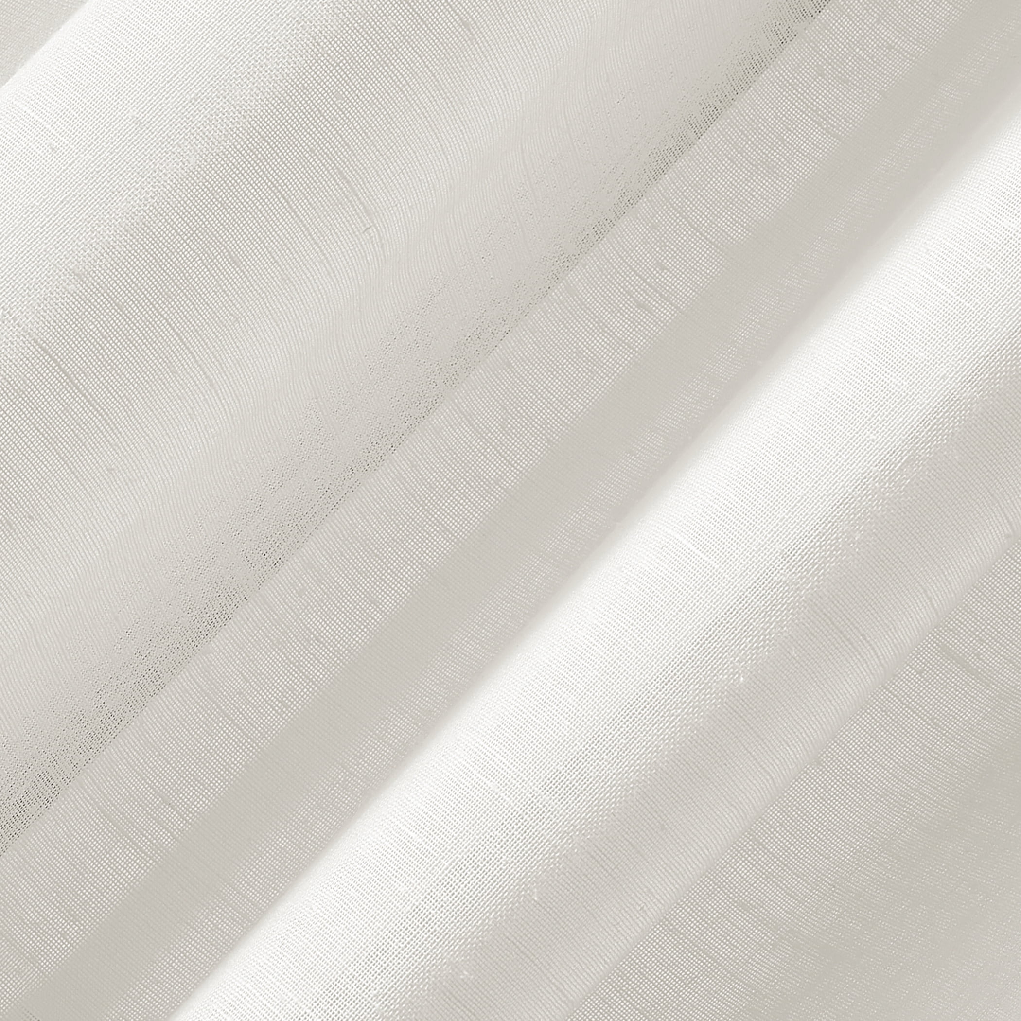 Archaeo 2-Pack Slub Textured Linen Blend Cafe Curtain Pair, 56"W X 24"L, Ivory