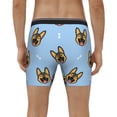 thumbnail image 2 of Men's Boxer Briefs, German Shepherd Puppy Soft and Breathable Mens Underwear Boxer Briefs With Widen Waist, 2 of 5
