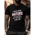 thumbnail image 1 of Plus Size Cotton, Men's Creative Top, Casual Short Sleeve Crew Neck T-shirt, Men's Clothing For Summer Outdoor Tee For Adult, Men, Women, Teen, Teenager, Adolescent, Youth., 1 of 6