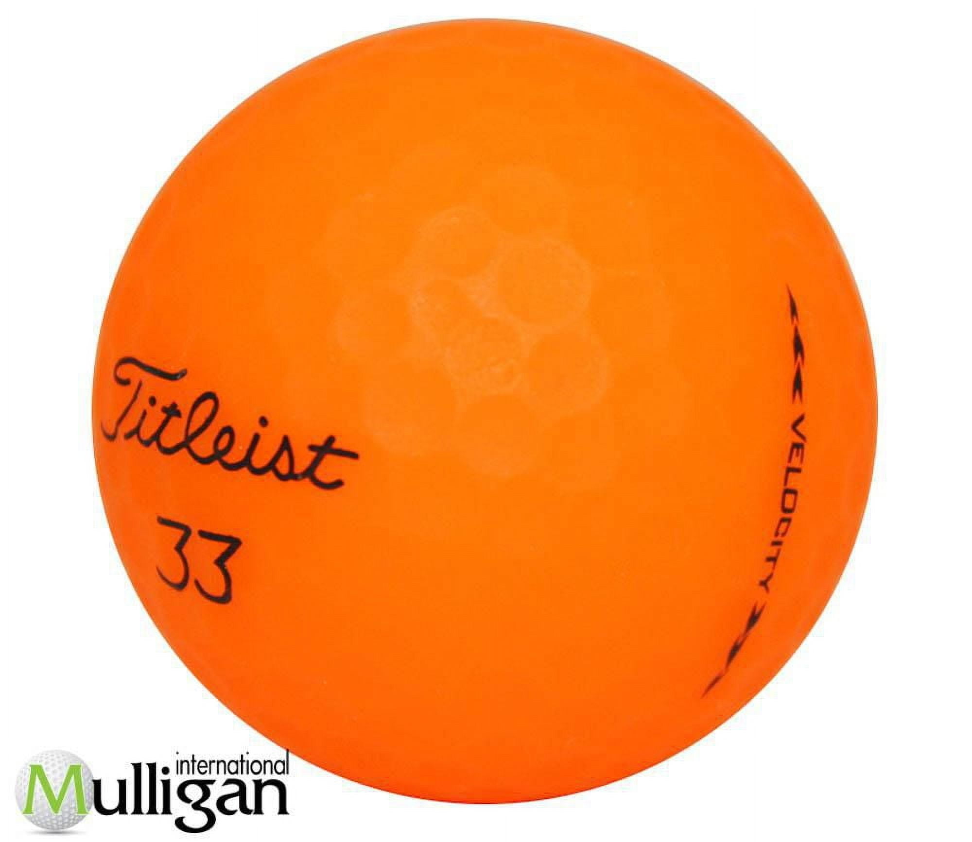 Mulligan - 36 balles de golf récupérées Titleist Velocity 2024 Orange Mat 4A