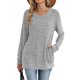thumbnail image 4 of Camisas de vestir para mujer,Camiseta informal para mujer, manga corta, cuello redondo, poliéster, estampado, largo regular, para uso diario y en casa, sopatenor, 4 of 8