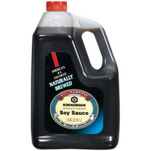 Kikkoman Soy Sauce, Kosher, 1 Gallon Jug - 4 Per Case
