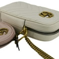 thumbnail image 6 of Pre-Owned GUCCI GG Marmont Mini Matelasse Leather Shoulder Bag White 699759, 6 of 15