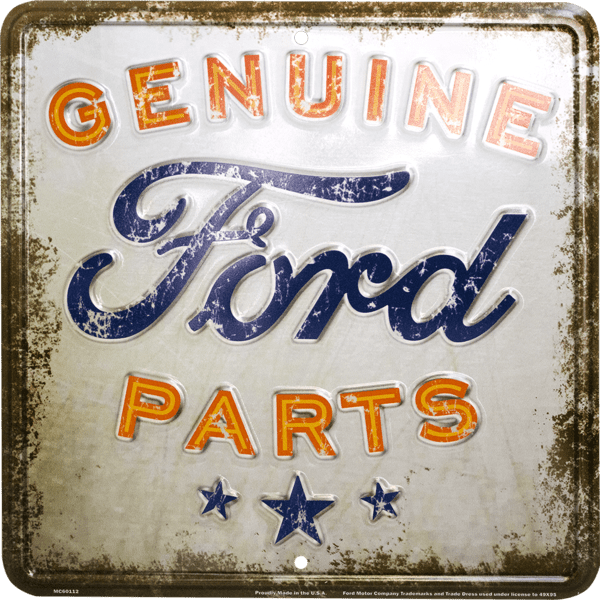 Genuine Ford Parts Nostalgia Sign Tag City MC60112 Genuine Ford Parts Nostalgia Sign Tag City MC60112