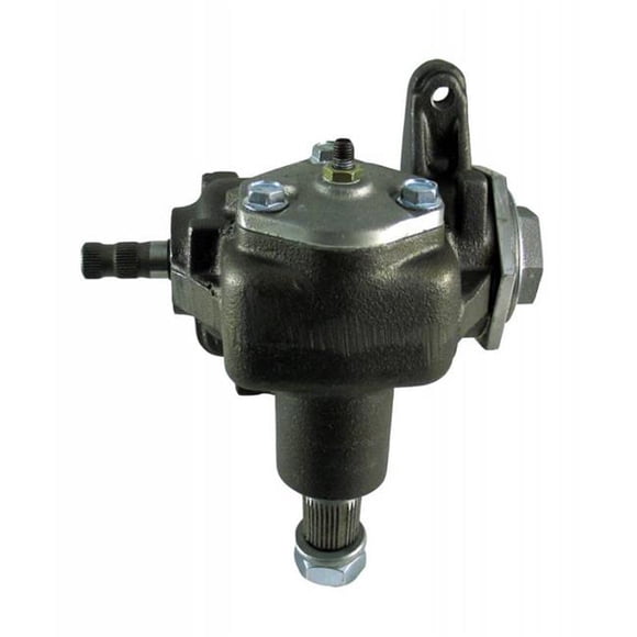 Borgeson 920004 Manual Steering Box Saginaw Vega 140 22 to 1 Ratio Iron - Black Paint