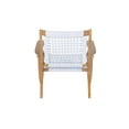 thumbnail image 5 of Boraam Wood Harrison Hexagon Woven Rope Accent Chair Light Grey- Natural Finish, 5 of 7